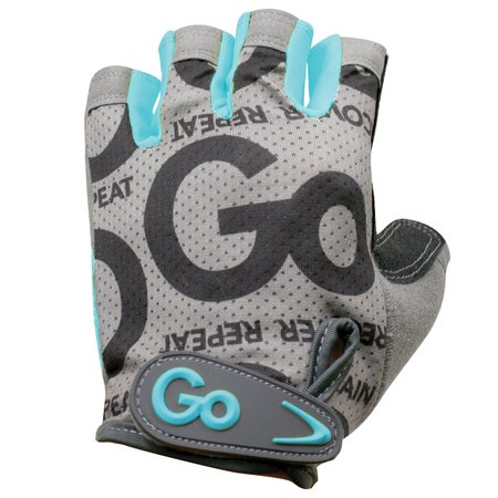 GOFIT Women's Pro Trainer Gloves with Padded Go-Tac Palm (Teal/Large) GF-WGTC-L/TU